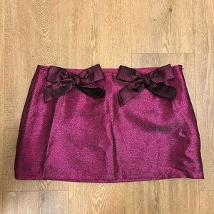 Sparkle Mini Skirt with Bows